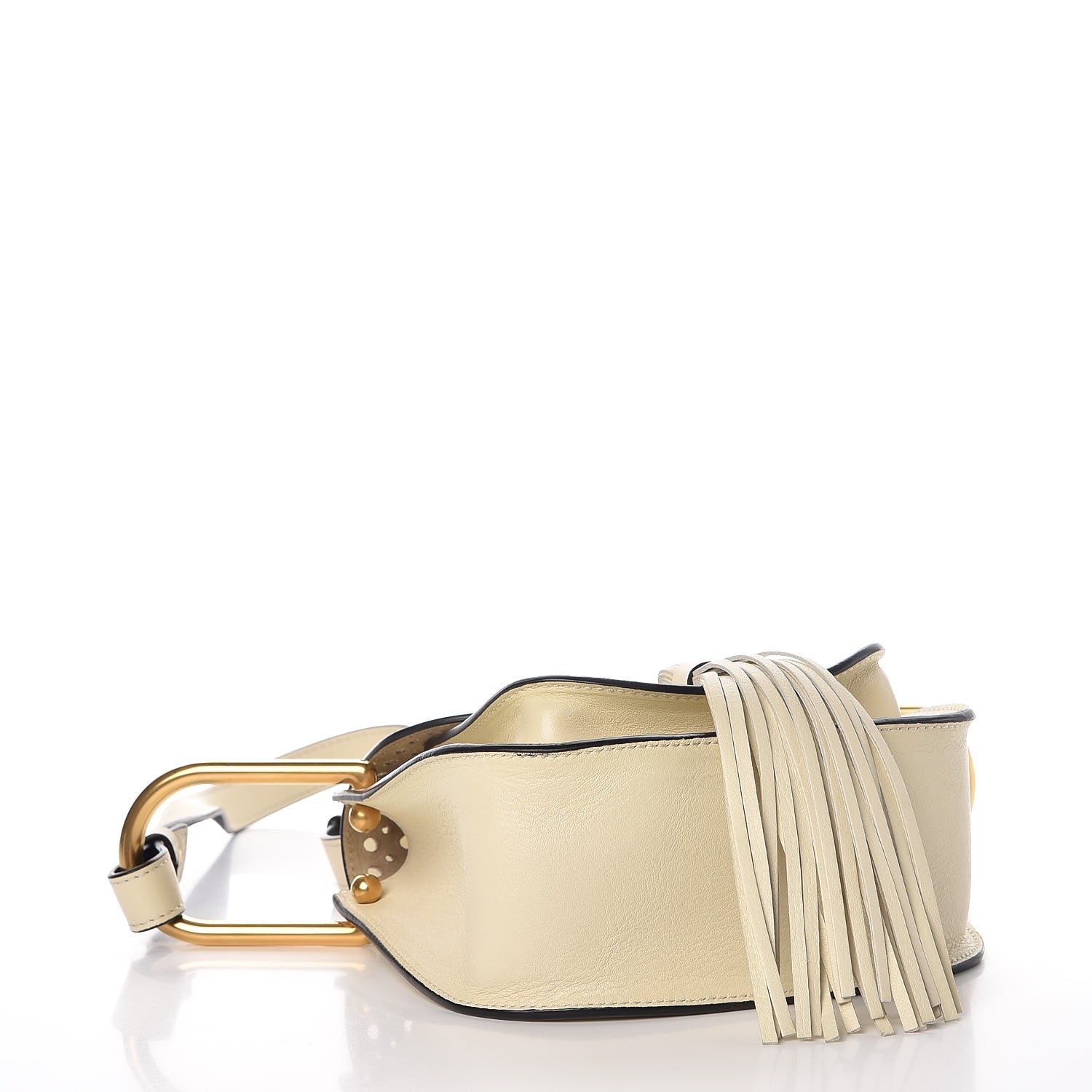 Chloe Calfskin Perforated Mini Hudson Shoulder Bag White 5 of 9