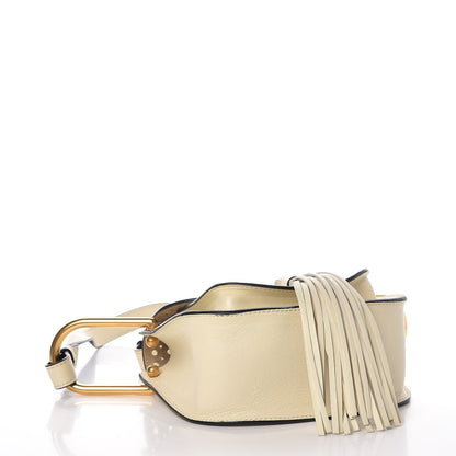 Chloe Calfskin Perforated Mini Hudson Shoulder Bag White 5 of 9