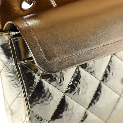 Chanel Hammered Metallic Calfskin Quilted Small Double Flap Gold 10 of 10