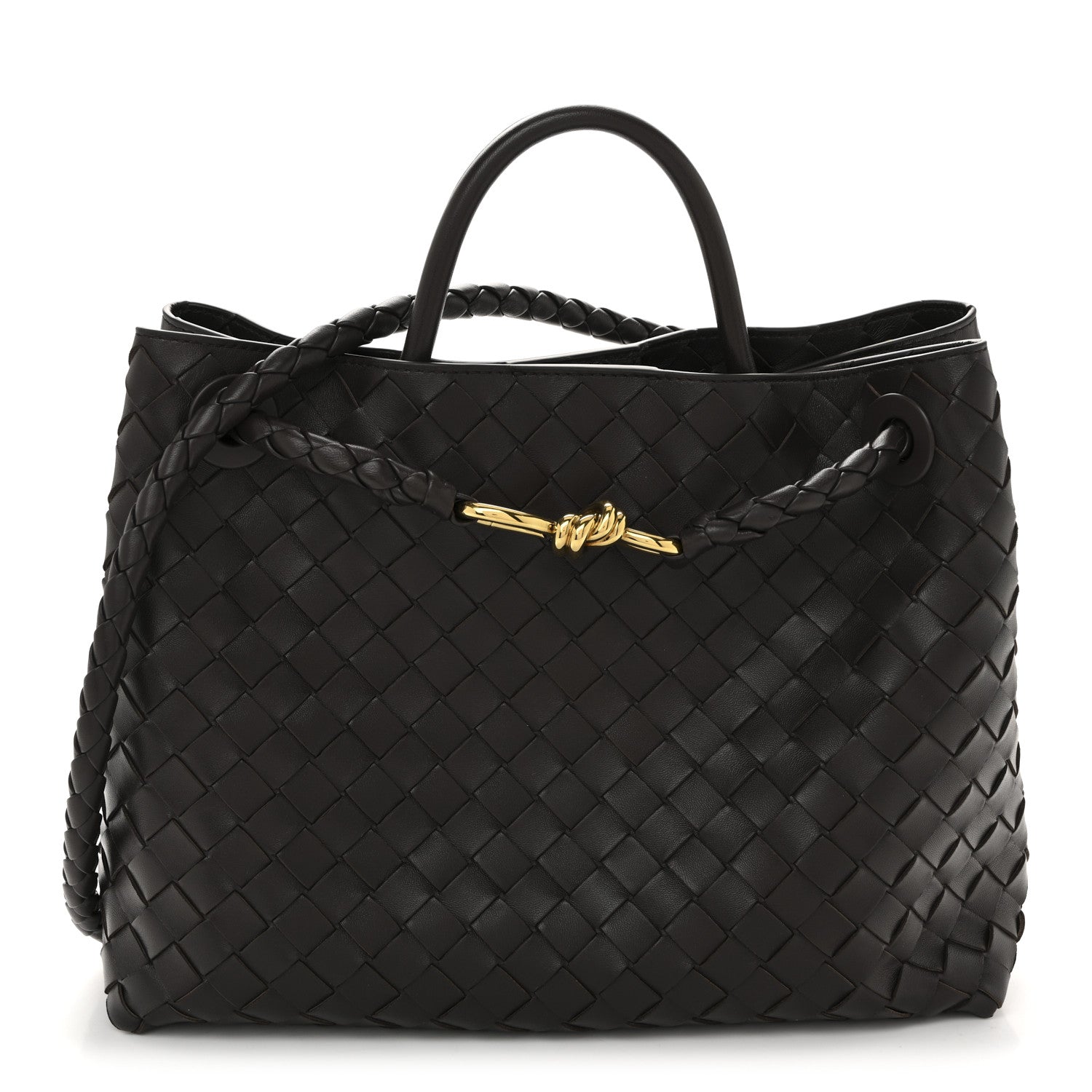 Bottega Veneta Nappa Intrecciato Medium Andiamo Shoulder Bag Fondant 1 of 11