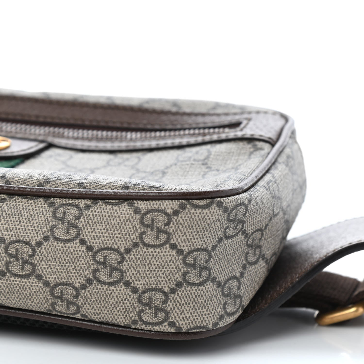 Gucci Soft GG Supreme Monogram Medium Ophidia Belt Bag Dark Brown 9 of 10