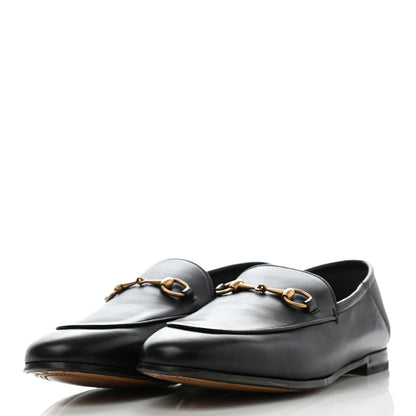 Gucci Lambskin Womens Brixton Horsebit Loafers 38.5 Black 3 of 8