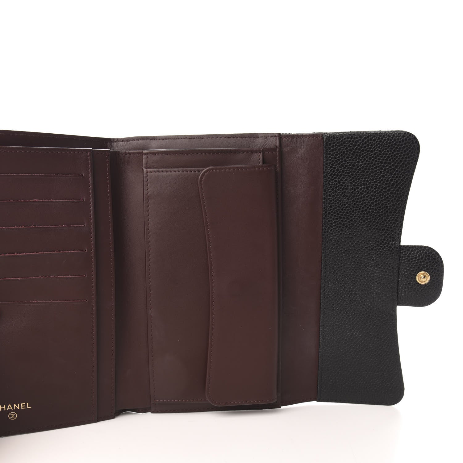 Chanel Caviar Quilted Large Flap Wallet Black 5 of 6