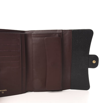 Chanel Caviar Quilted Large Flap Wallet Black 5 of 6