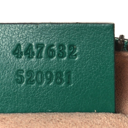 Gucci Calfskin Matelasse Small GG Marmont Chain Shoulder Bag Emerald Green 7 of 11