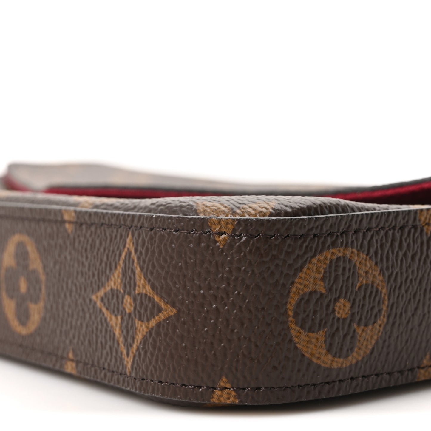 Monogram Pochette Felicie Chain Wallet Fuchsia