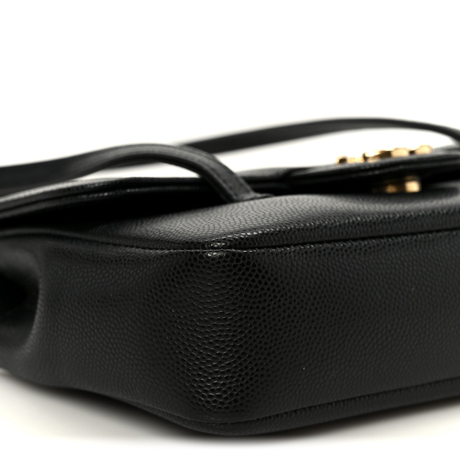 Chanel Shiny Caviar Mini Preppy Coco Shoulder Bag Black 9 of 11