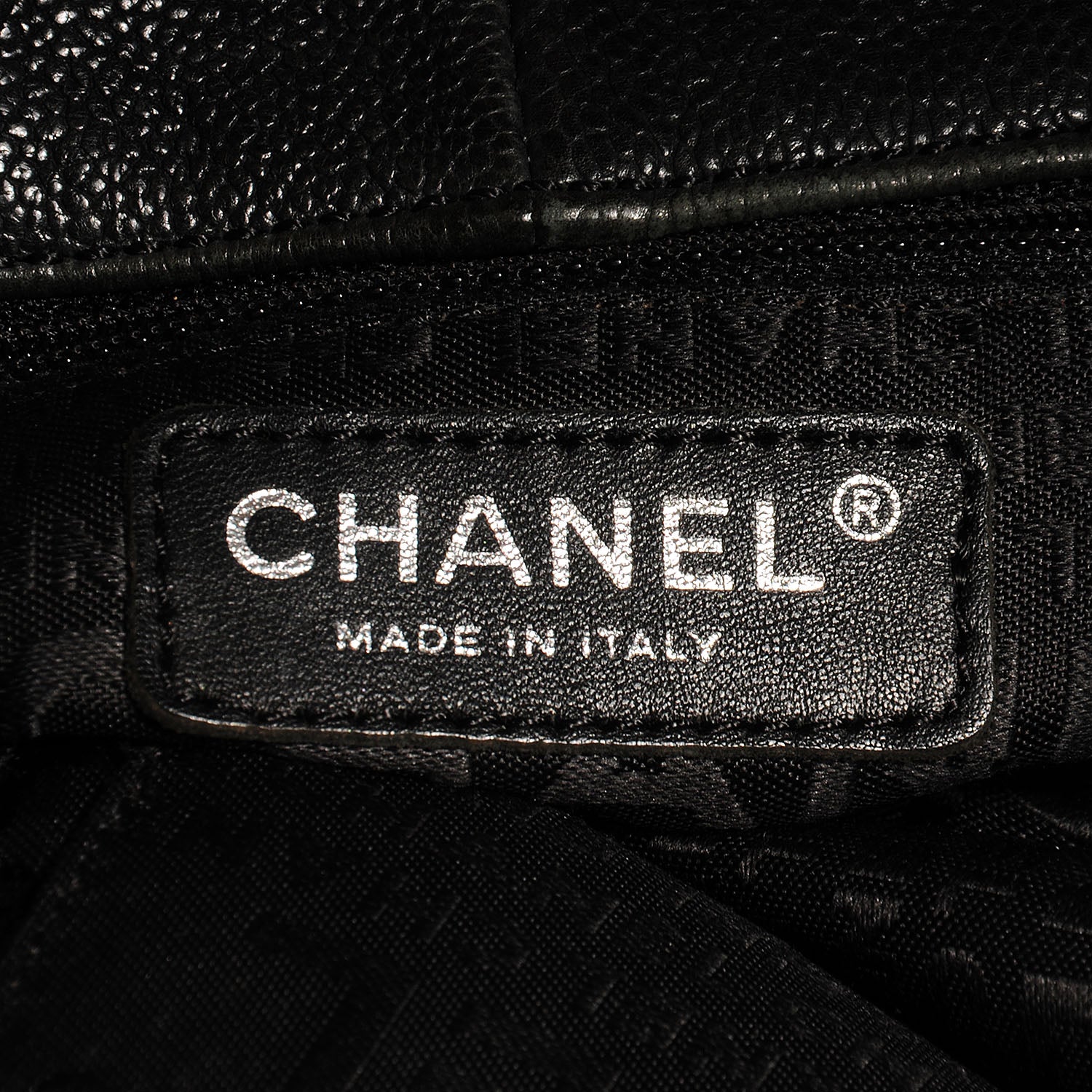 Chanel Distressed Caviar XL Coco Cabas Black 6 of 7