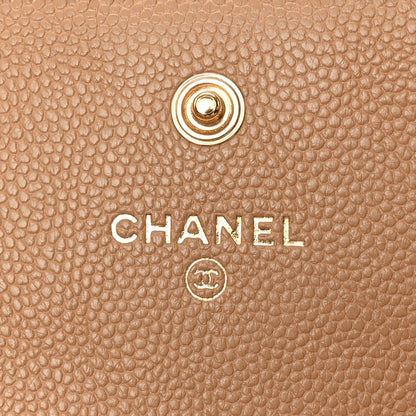 Chanel Caviar Quilted Large Boy Gusset Flap Wallet Beige 6 of 12