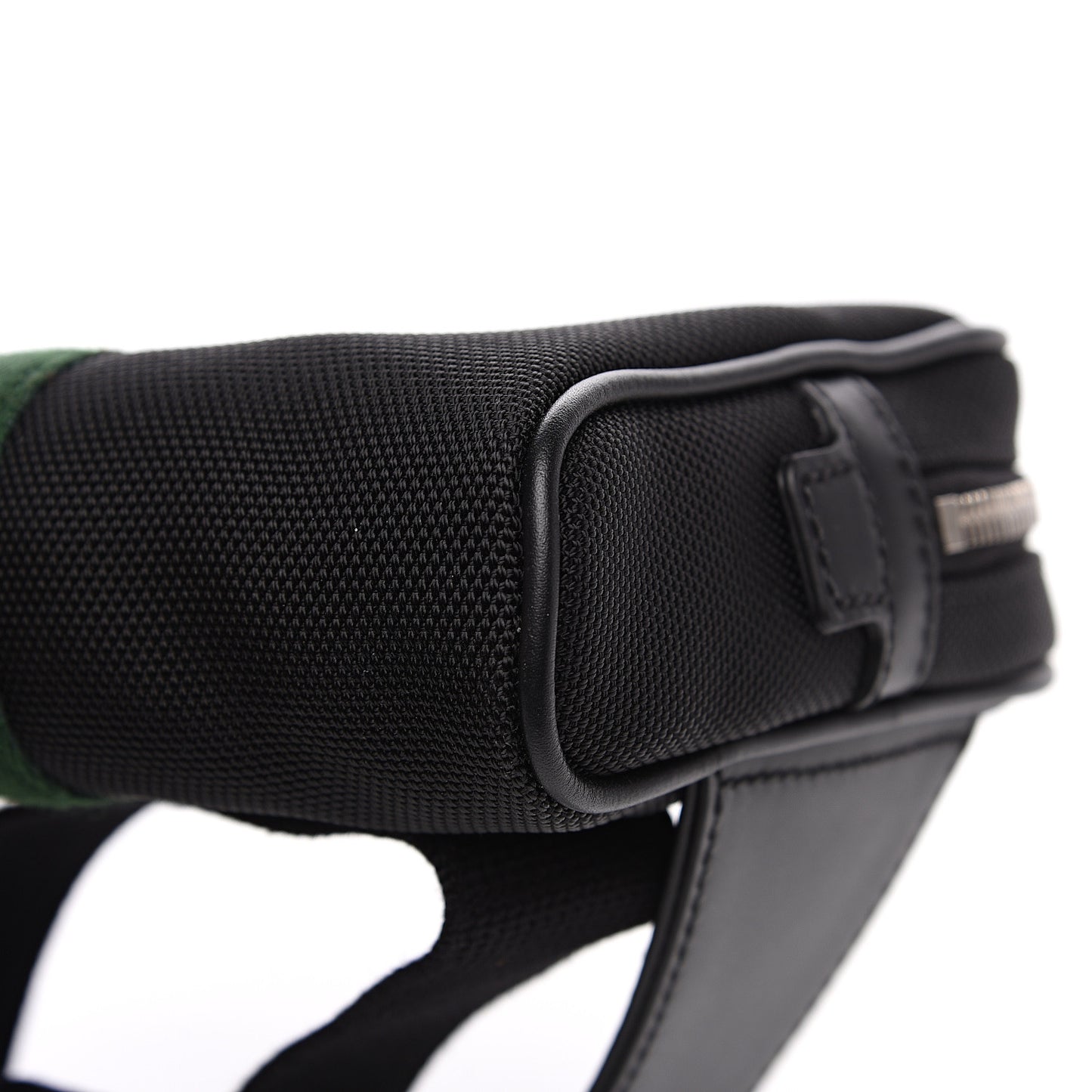 Canvas Web Slim Belt Bag Black