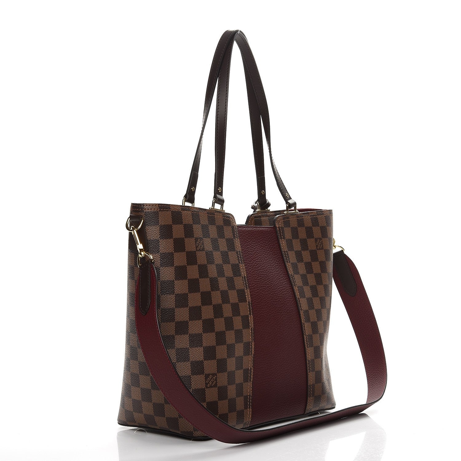 Louis Vuitton Damier Ebene Taurillon Jersey Bordeaux 4 of 9