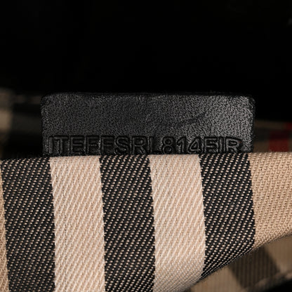 Burberry Calfskin Medium Whipstitch Tote Black 8 of 14