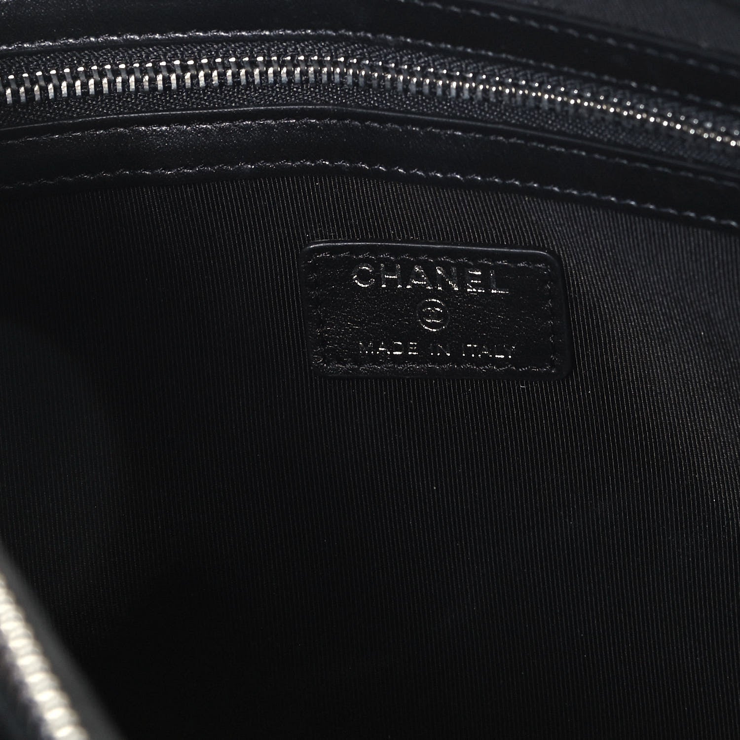 Chanel Caviar Quilted Zipped Multi Pouch Black 6 of 9