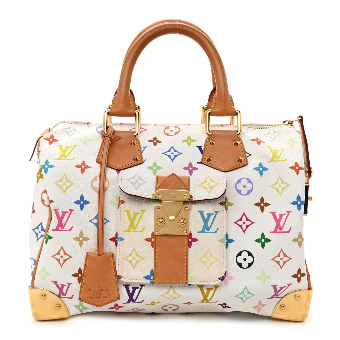 Monogram Multicolor Speedy 30 White