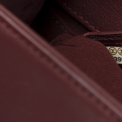 Chanel Velvet Tweed Quilted Medium Boy Flap Burgundy 7 of 12