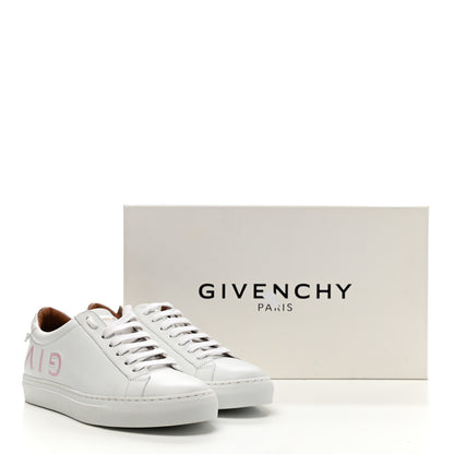 Givenchy Calfskin Reverse Logo Urban Street Sneakers 36.5 White Pink 10 of 10