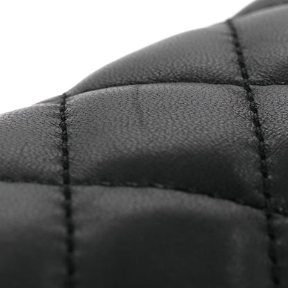 Chanel Lambskin Quilted Fold Up Again Clutch Black 15 of 15