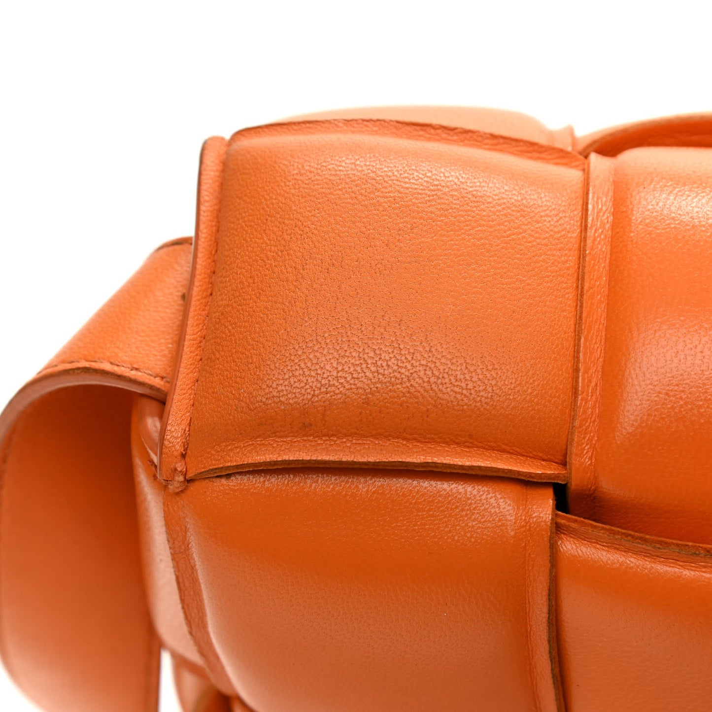 Nappa Maxi Intreccio Padded Cassette Crossbody Bag Clay