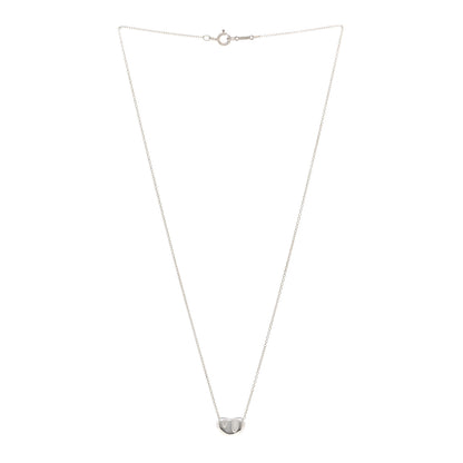 Tiffany Sterling Silver 11mm Elsa Peretti Bean Pendant Necklace 3 of 4