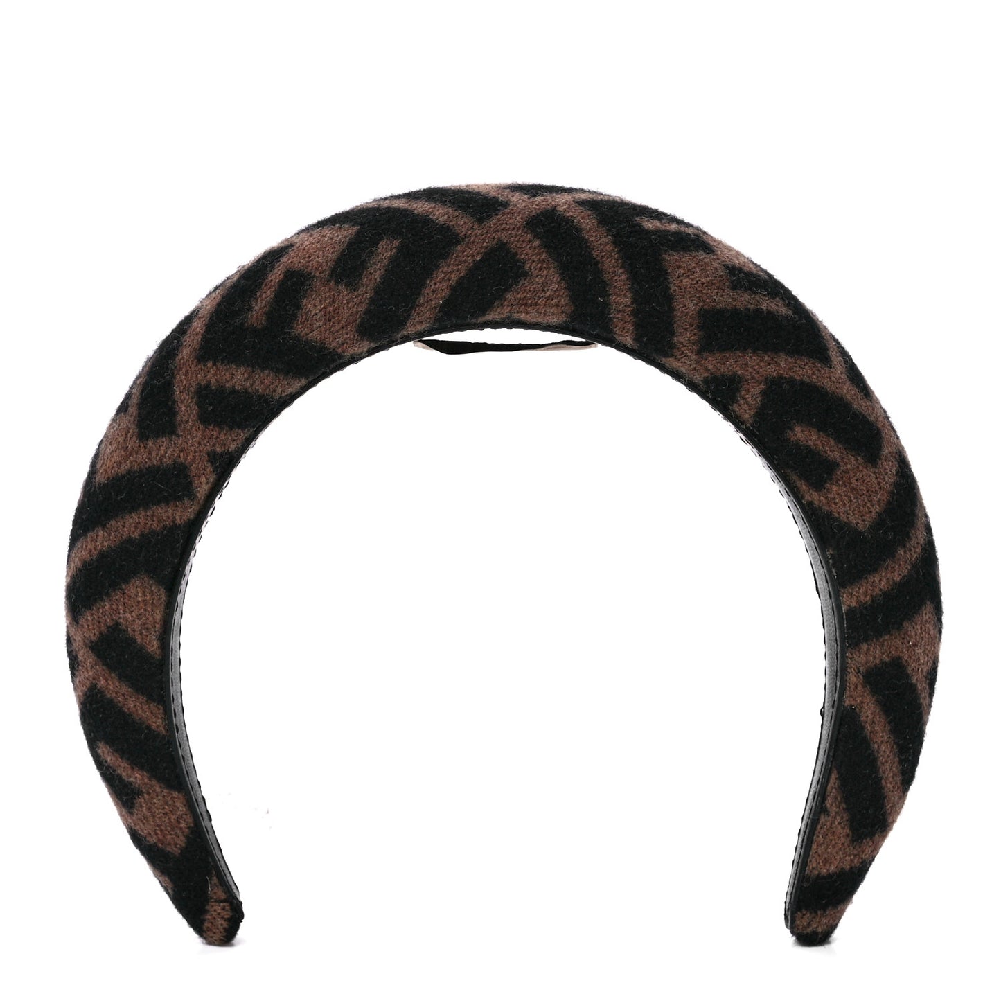 Wool Cashmere FF Logo Headband Tobacco