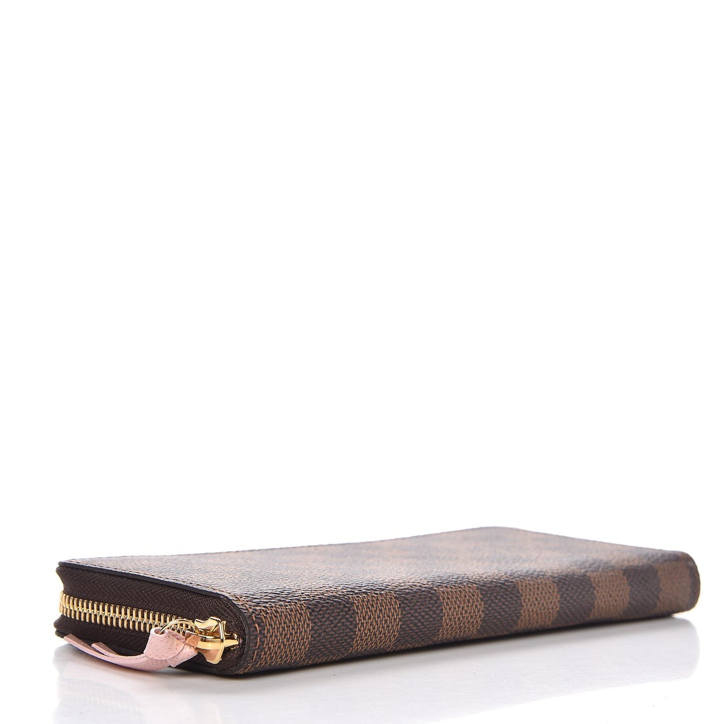 Damier Ebene Clemence Wallet Rose Ballerine