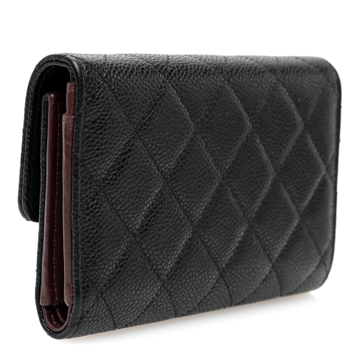 Chanel Caviar Quilted Medium Flap Wallet Black 3 of 9