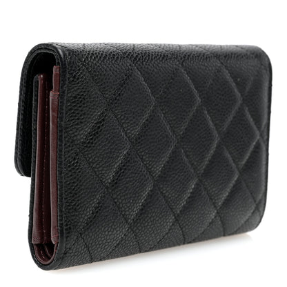 Chanel Caviar Quilted Medium Flap Wallet Black 3 of 9