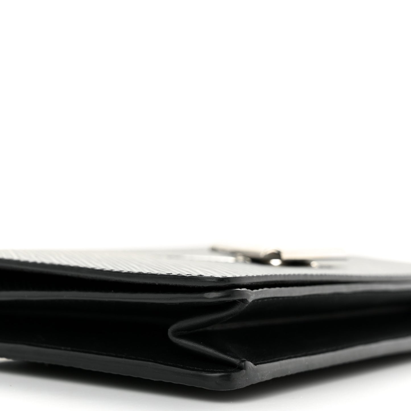 Epi Twist Belt Chain Wallet Black