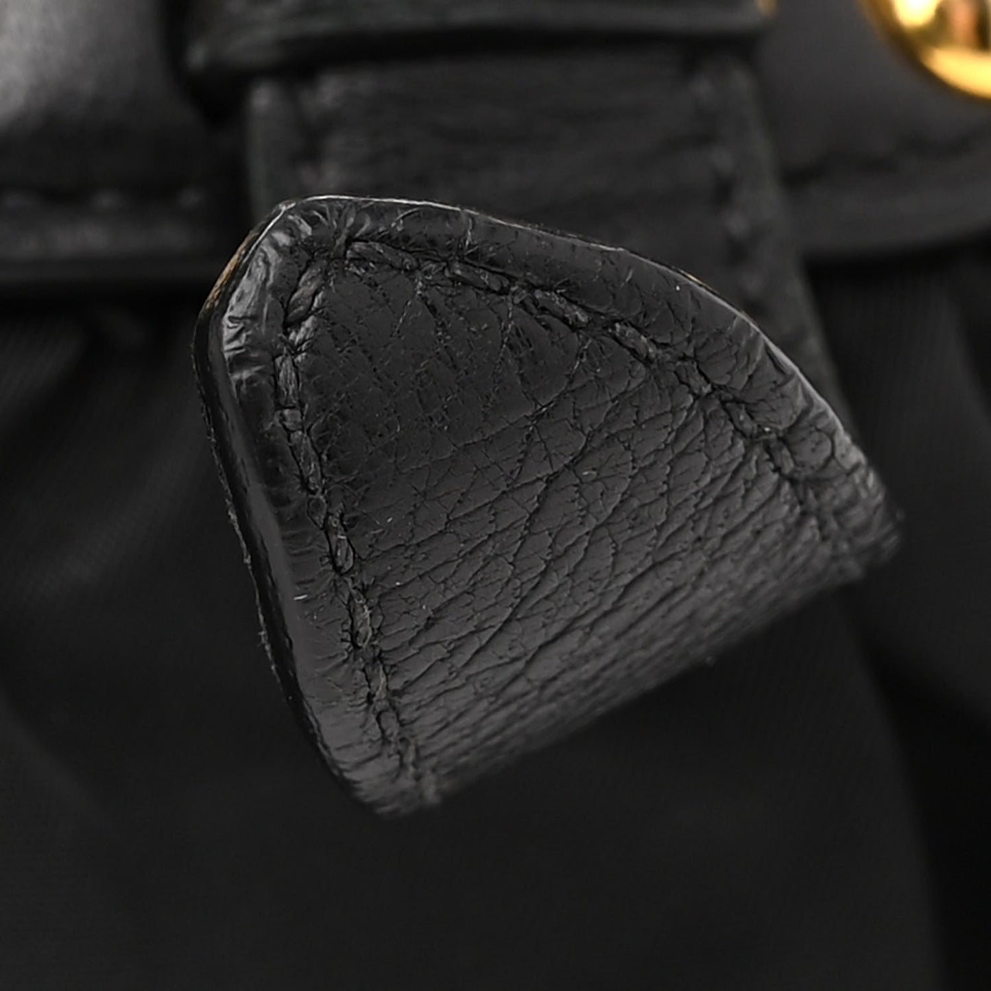 Tessuto Nylon Gaufre Shopping Satchel Black