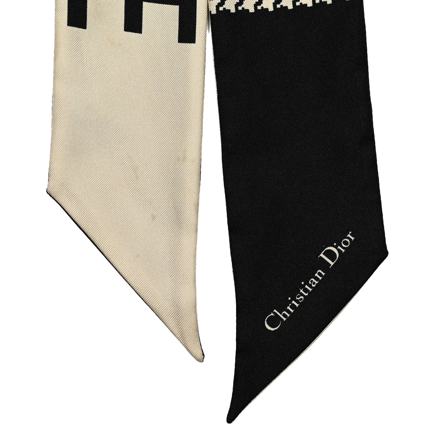 Silk 30 Montaigne Mitzah Scarf Black White