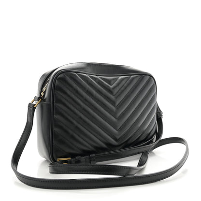 Saint Laurent Calfskin Matelasse Monogram Lou Camera Bag Black 3 of 14