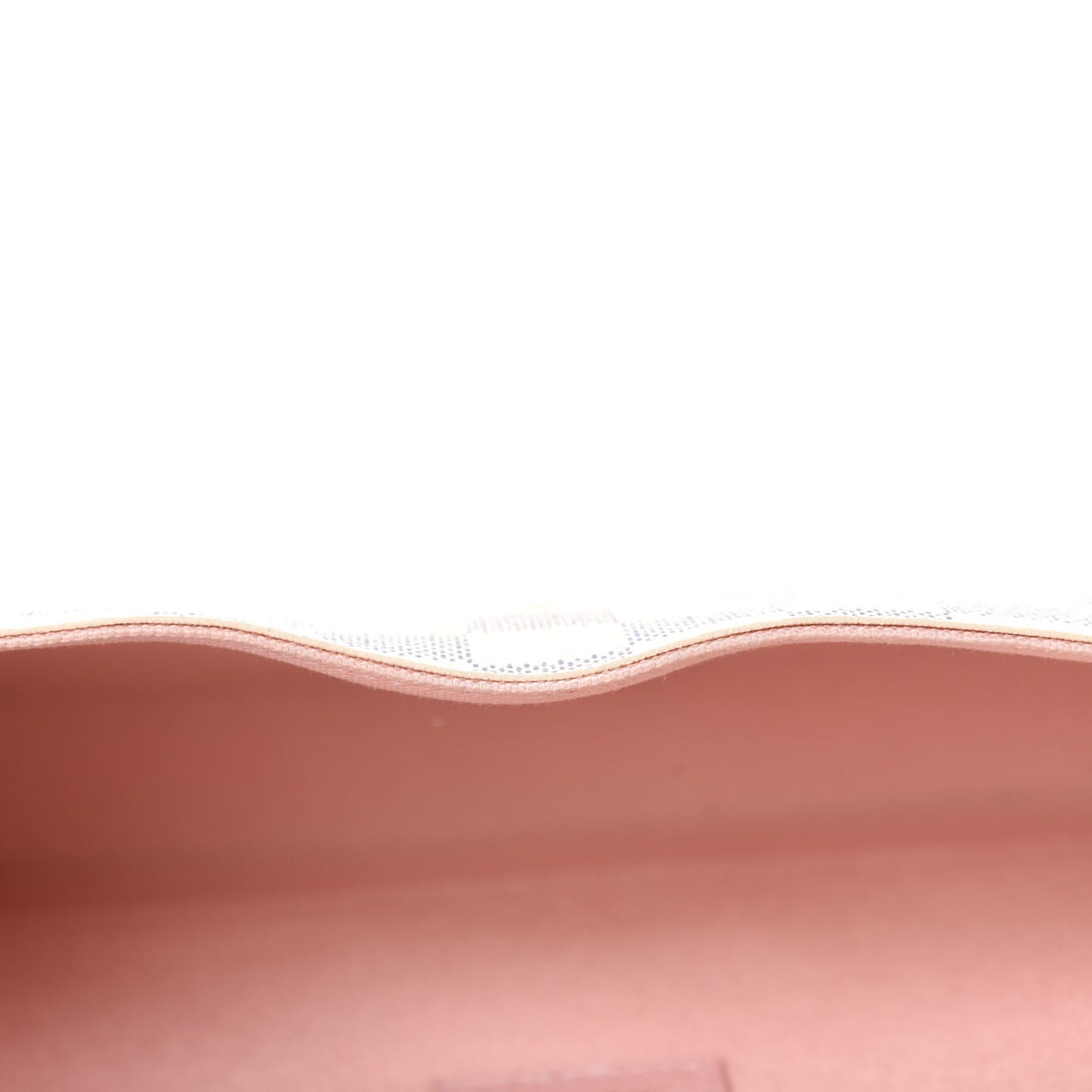 Damier Azur Pochette Felicie Chain Wallet Rose Ballerine