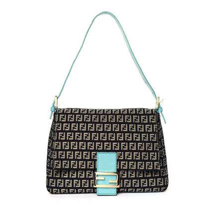 Fendi Zucchino Mama Baguette Blue 1 of 5