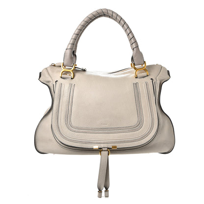 Chloe Calfskin Large Marcie Satchel Dove 1 of 16