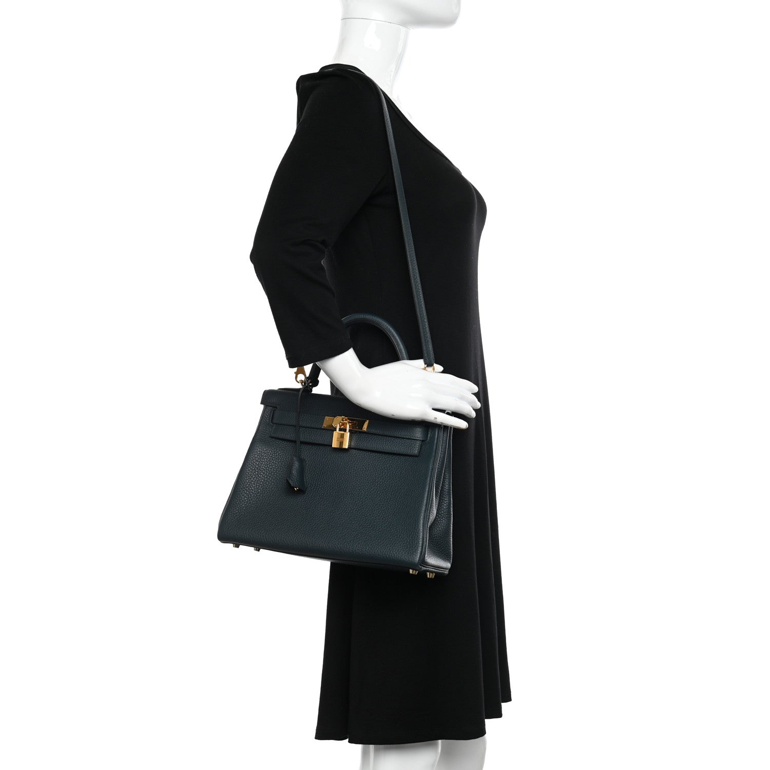 Hermes Togo Kelly Retourne 28 Vert Cypress 2 of 13