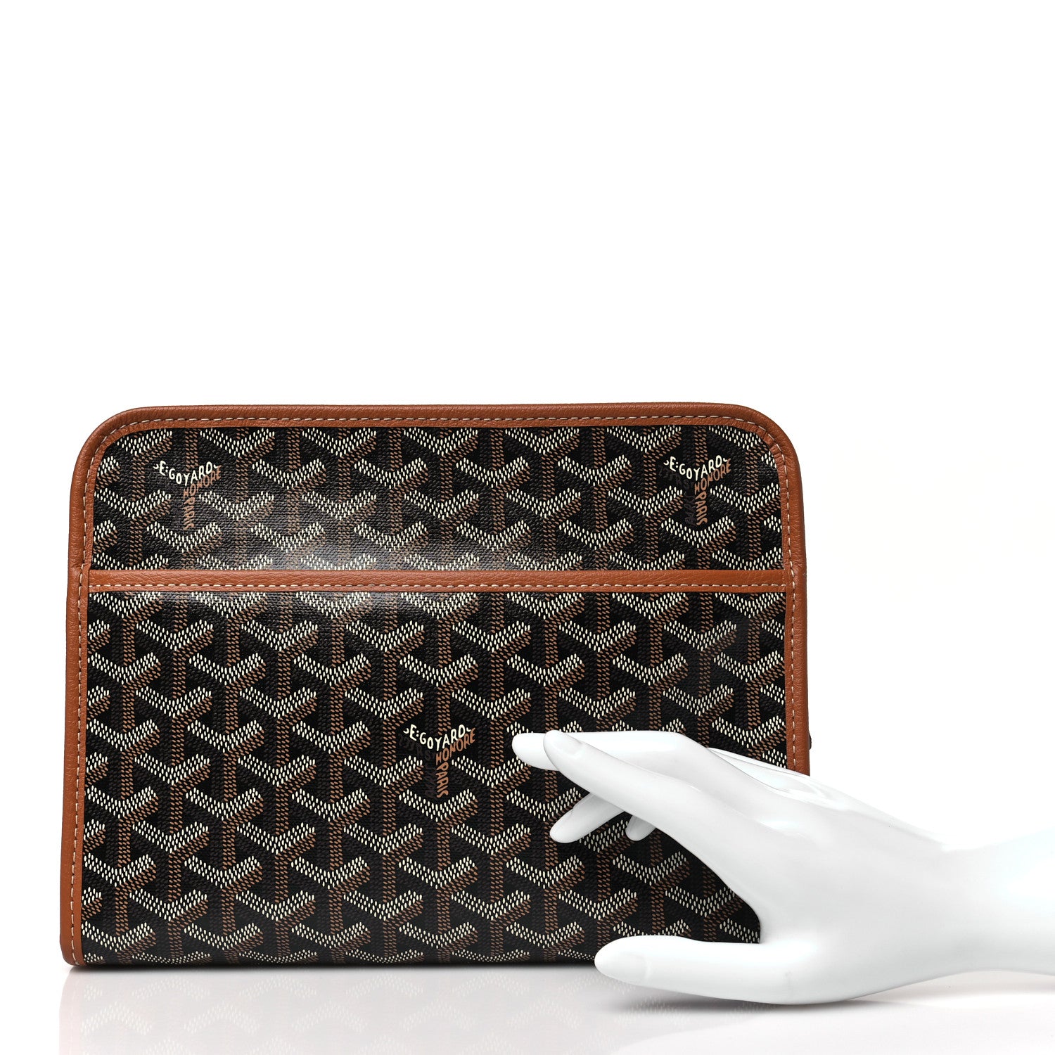 Goyard Goyardine Jouvence MM Toiletry Pouch Black Gold 2 of 8