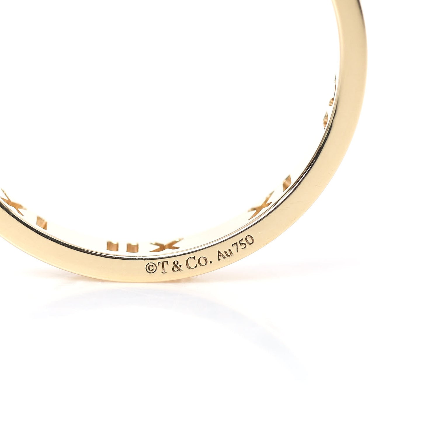 18K Yellow Gold Diamond Atlas Pierced Ring 61 9.75