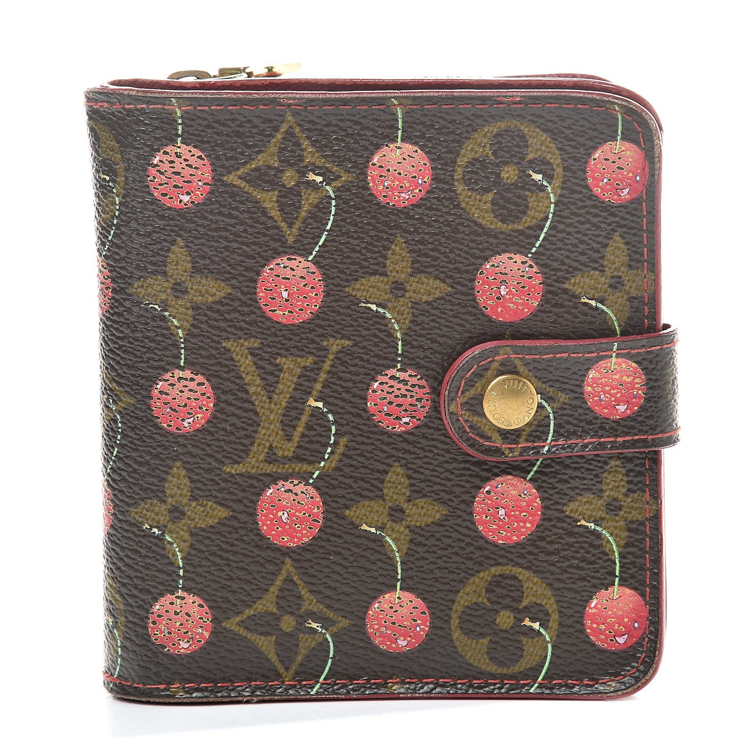 Monogram Cerises Compact Zippe Wallet