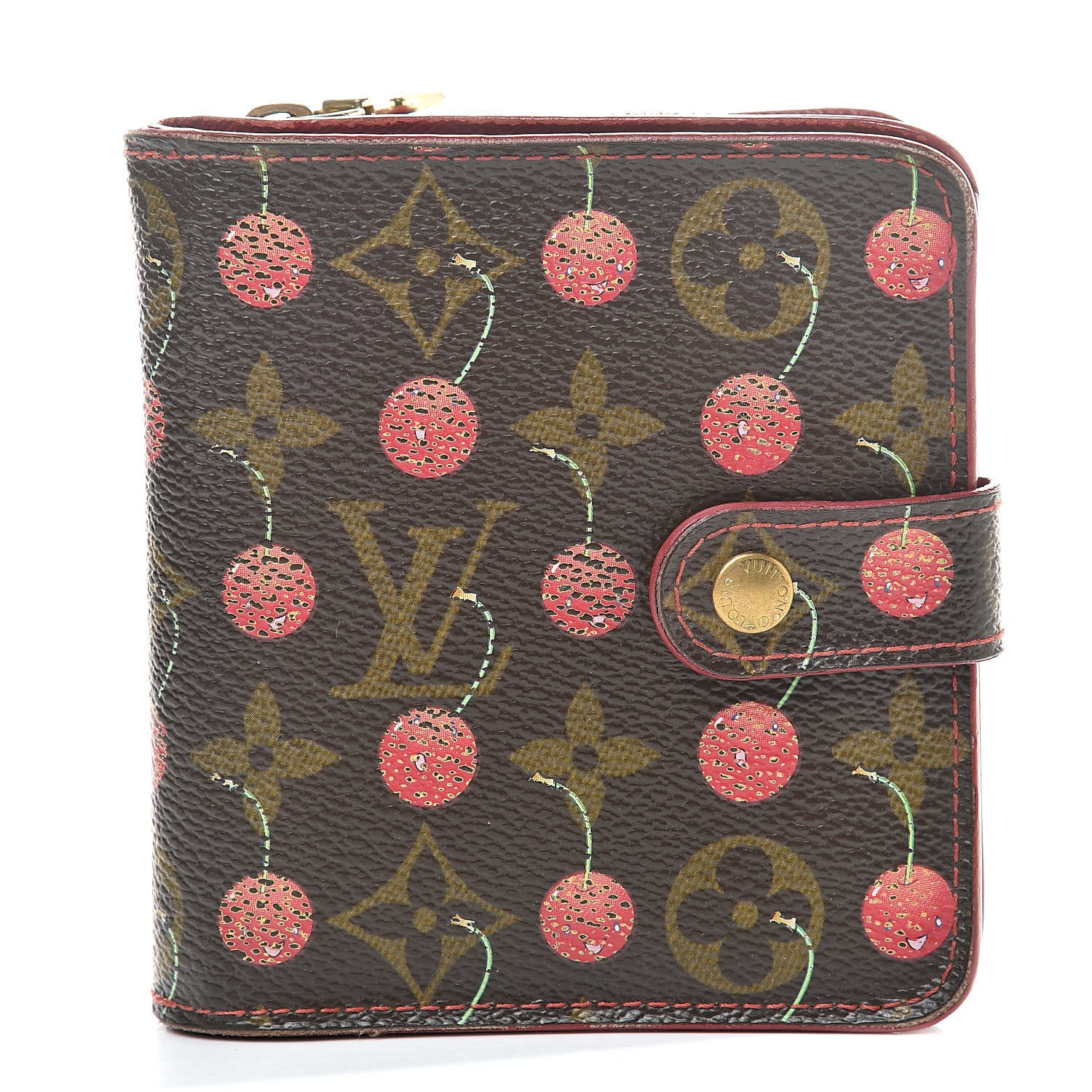 Louis Vuitton Monogram Cerises Compact Zippe Wallet 1 of 17