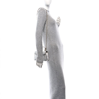 Bulgari Metallic Calfskin Mini Serpenti Forever Top Handle Silver 2 of 9