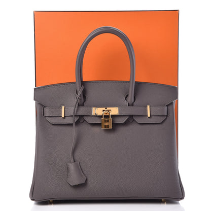 Hermes Togo Birkin 30 Etain 39 of 39
