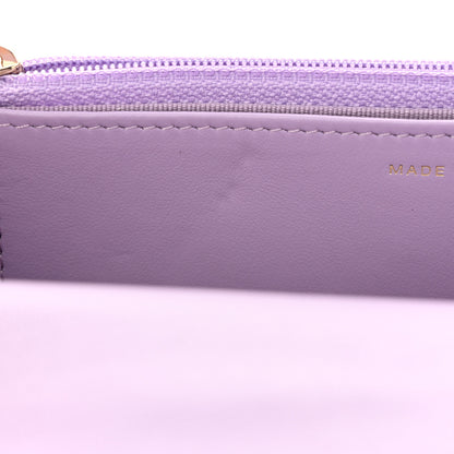 Chanel Lambskin Quilted Chanel 19 Wallet On Chain WOC Light Purple 13 of 15
