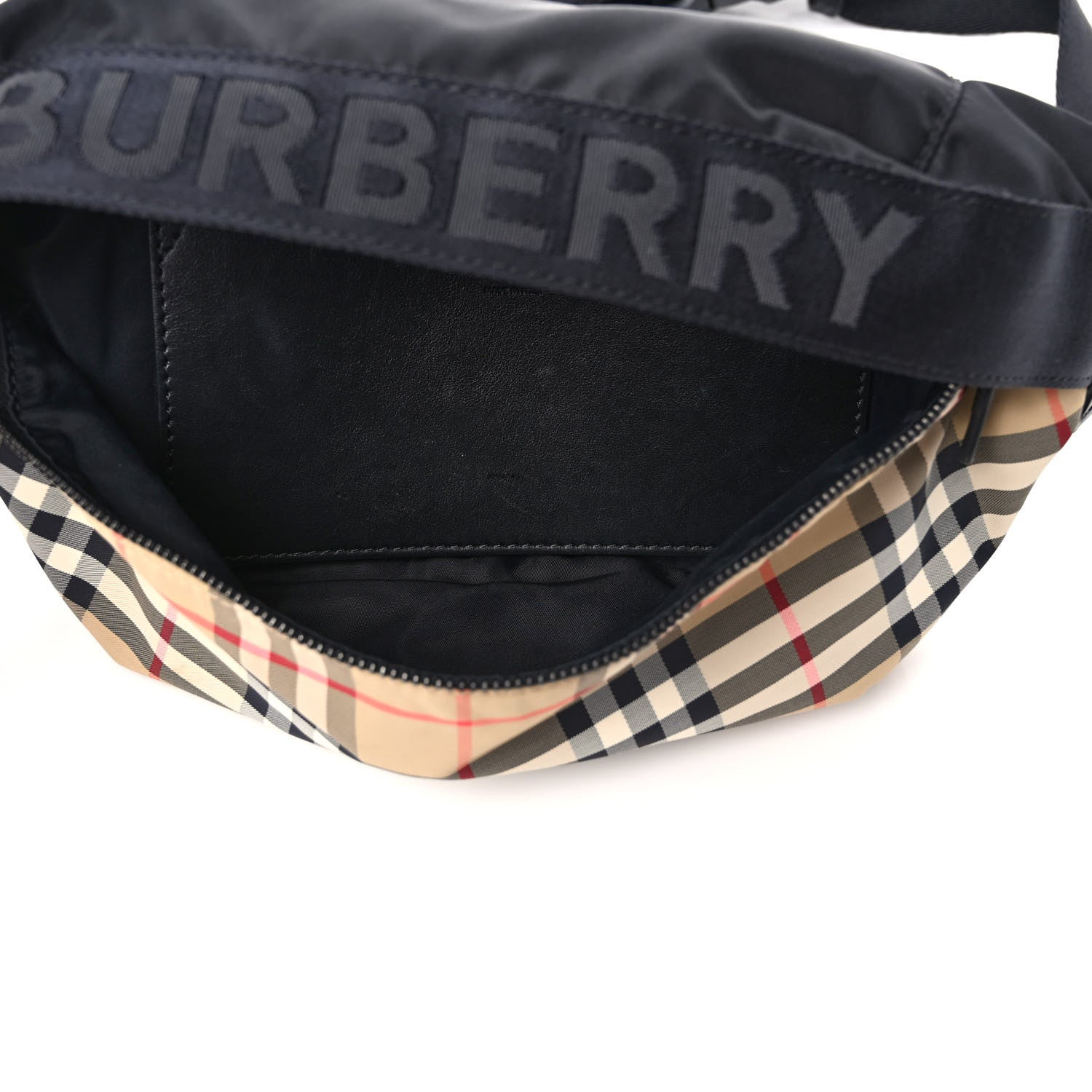Burberry Nylon Vintage Check Sonny Bum Bag Archive Beige Black 5 of 8