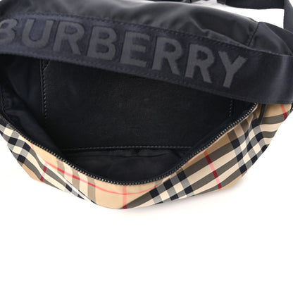 Burberry Nylon Vintage Check Sonny Bum Bag Archive Beige Black 5 of 8