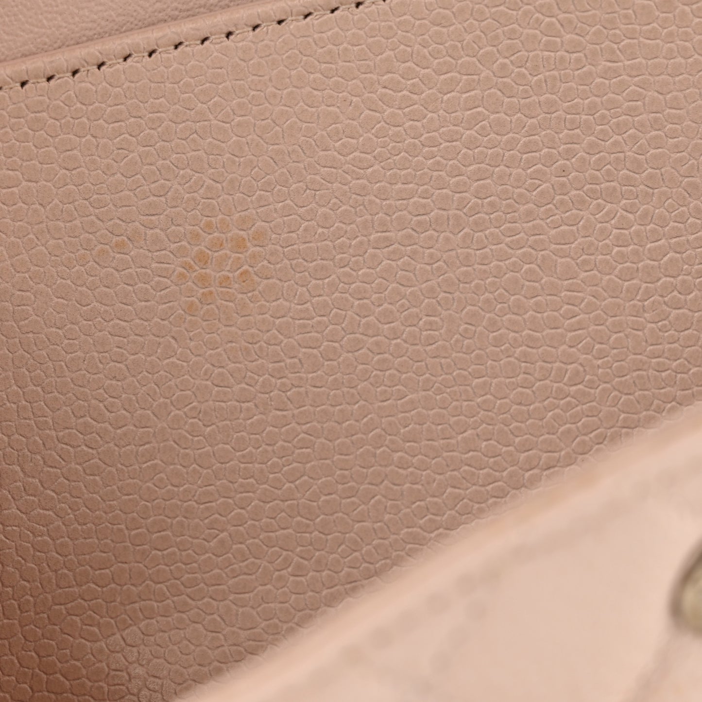 Caviar Quilted Medium Double Flap Light Pink