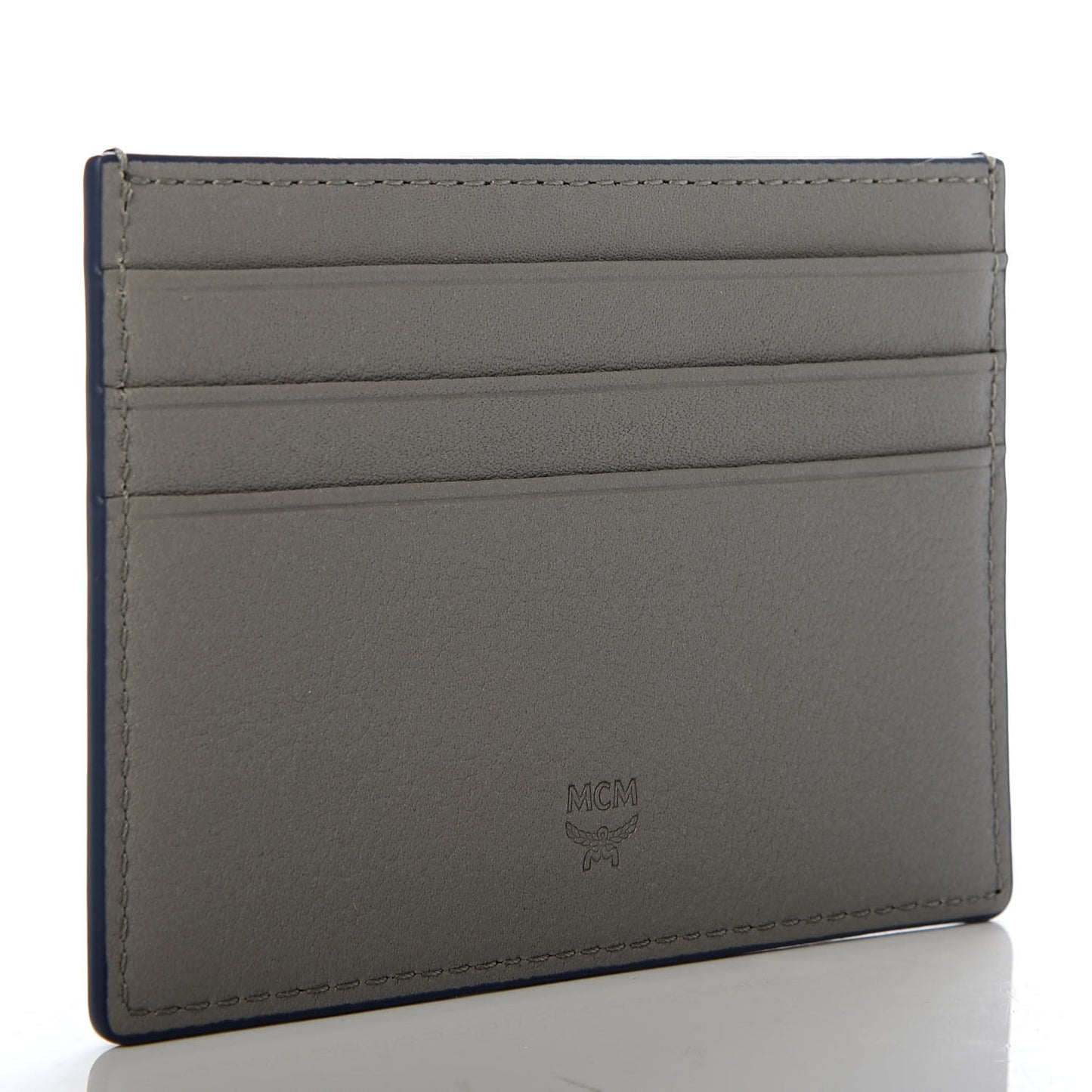 Coburg Injection Embossed Card Case Navy Grey