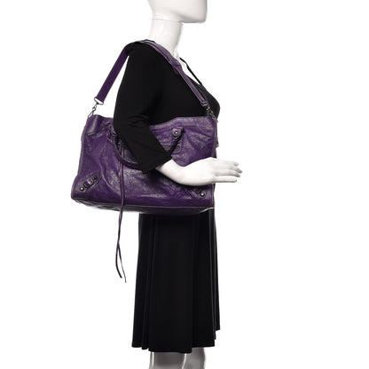 Balenciaga Agneau Classic Hardware City Dark Violet 3 of 14