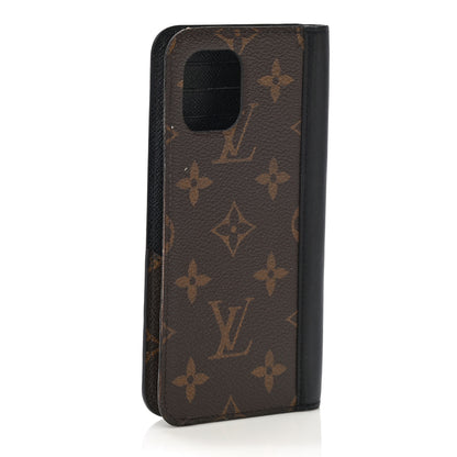 Louis Vuitton Monogram iPhone 11 Folio Case Black 2 of 10