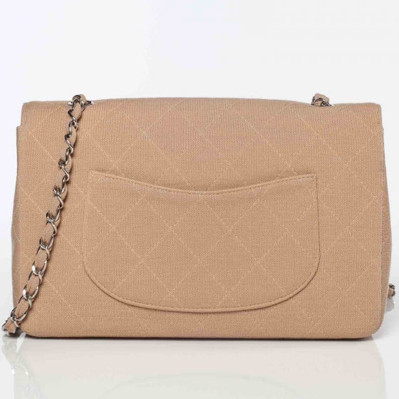 Chanel Jersey Medium Flap Beige 3 of 9
