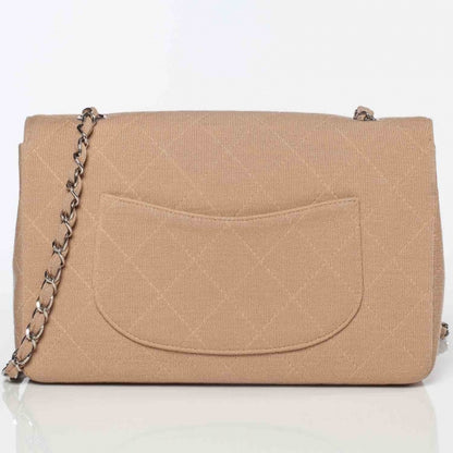 Chanel Jersey Medium Flap Beige 3 of 9